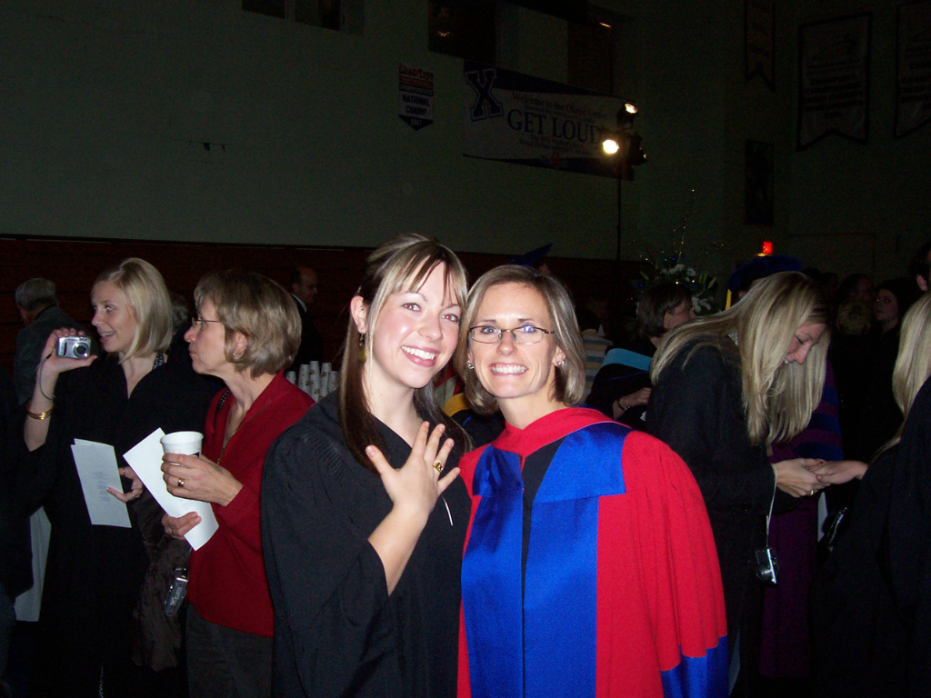 Janet McMordie '08 with Dr. Angie Kolen