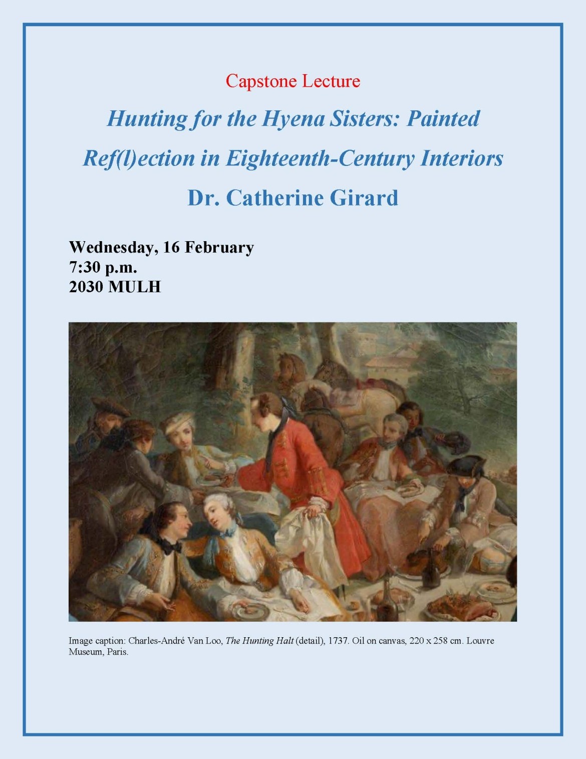 Philosophy capstone lecture poster