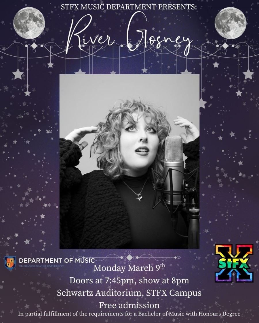 March 9 @ 8pm - The Graduation Recital of River Gosney (Schwartz Auditorium)