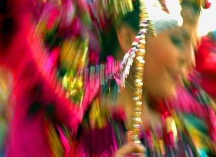person performing a traditional dance