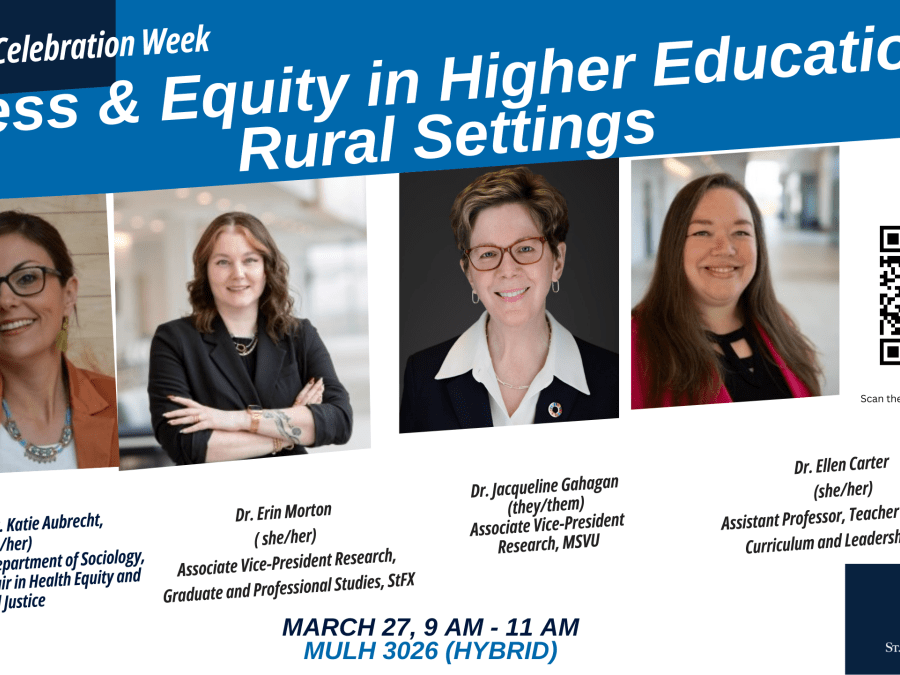 Higher Education Panel StFX poster